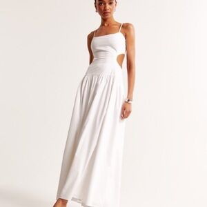 NWT Abercrombie cut out drop waist maxi dress